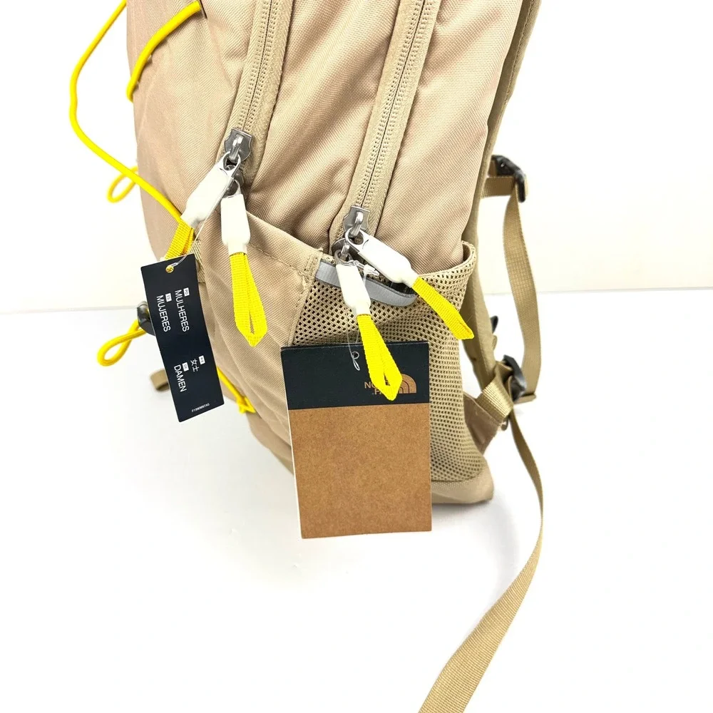 The North Face Women's Jester Backpack 27L Tan Yellow Bungee Laptop Bag NWT